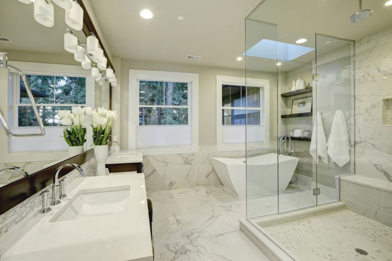 Modern residential bathroom renovation